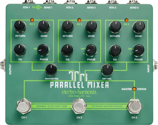 Electro-Harmonix Tri Parallel Mixer Effects Loop Mixer/Switcher