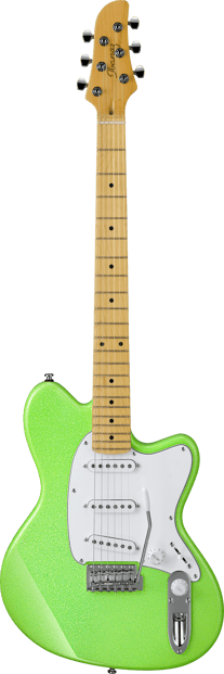 Ibanez YY10 Yvette Young, Slime Green Sparkle 2