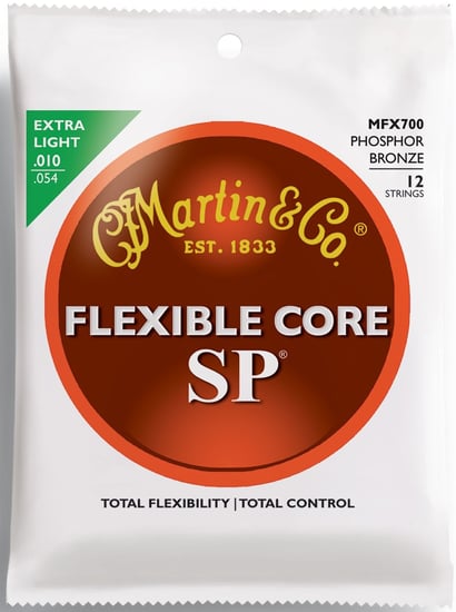 Martin MFX700 SP Flexible Core 92/8 Phosphor Bronze Acoustic, 12-String, Extra Light