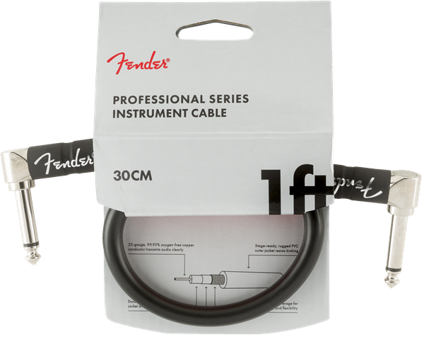 Fender Professional Patch Cable 30cm/1ft Black