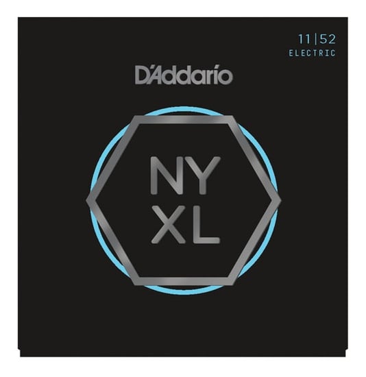 D'Addario NYXL1152 Nickel Wound Electric, Medium Top/Heavy Bottom, 11-52
