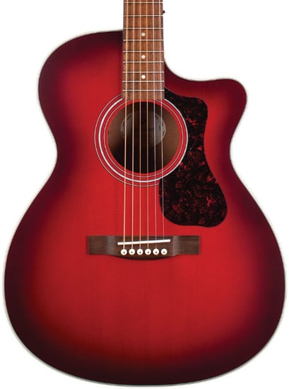 Guild OM-240CE Westerly Orchestra Electro Acoustic, Oxblood Burst