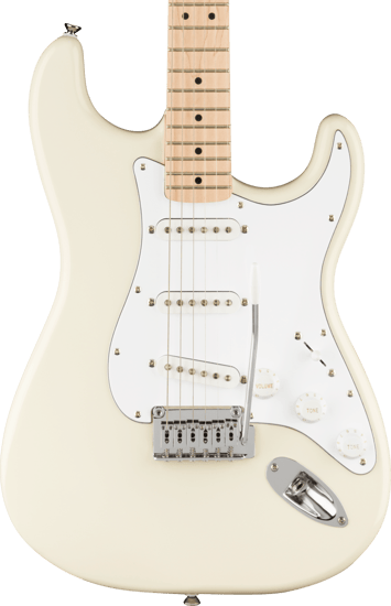 Squier Affinity Series Stratocaster, Maple Fingerboard, Olympic White
