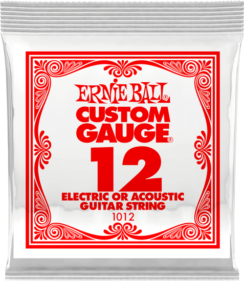 Ernie Ball 1012 Plain Steel Electric Single String, 12