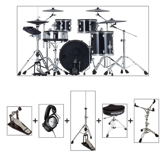 Roland VAD507 V-Drums Acoustic Design Kit Premium Bundle