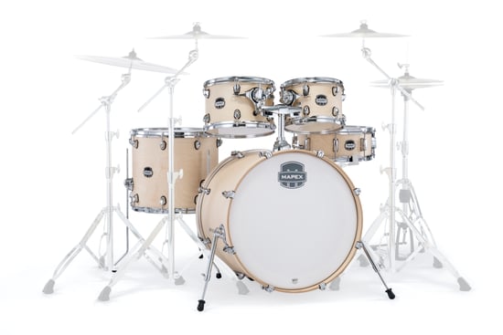 Mapex MM529SF Mars Maple 5-Piece Rock Shell Pack, Natural Satin