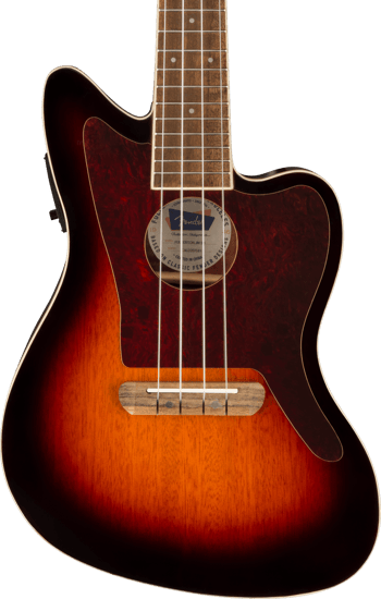 Fender Fullerton Jazzmaster Uke, 3-Color Sunburst