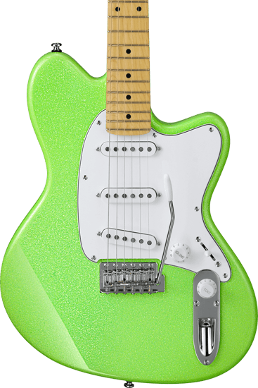 Ibanez YY10 Yvette Young, Slime Green Sparkle