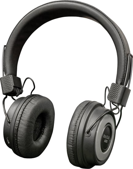 SoundLAB A083 Wireless Bluetooth On Ear Headphones, Silver
