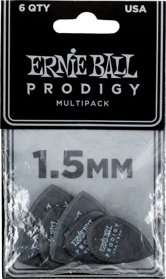 Ernie Ball 9342 Prodigy Teardrop Pick, 2mm, 6 Pack
