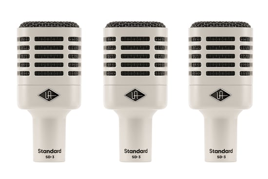 Universal Audio SD-3X3 Dynamic Instrument Microphone, 3-Pack