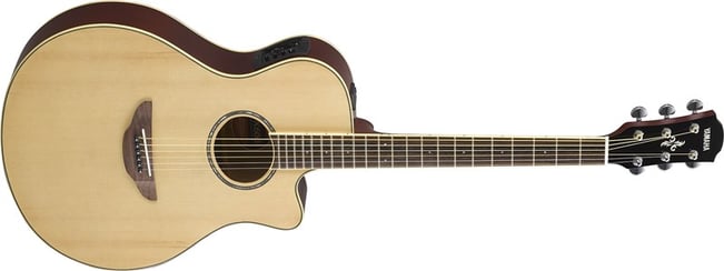 Yamaha APX600 Electro Acoustic Natural Front Angle