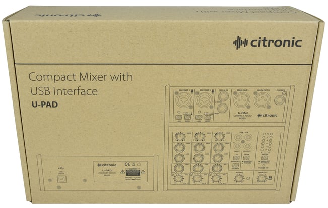 Citronic U-Pad Compact Mixer with USB Interface