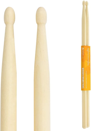 World Rhythm WR-608 Pair of 5A Maple Drum Sticks