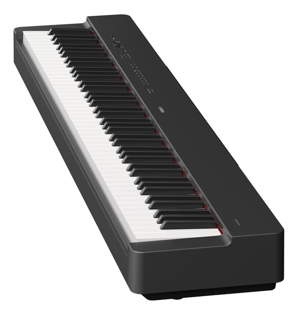 Yamaha P-225 Digital Piano Black Right Tilt