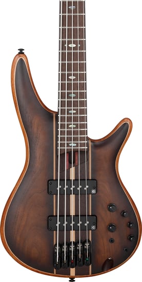 Ibanez SR1355B-DUF Premium 5-String Bass, Dual Mocha Burst Flat