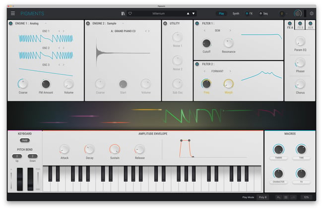 Arturia Pigments 4 Software Synth White UI