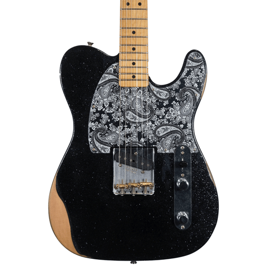 Fender Artist Series Brad Paisley Road Worn Esquire, Black Sparkle