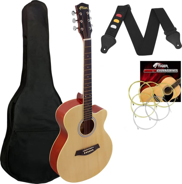 Tiger ACG1 Acoustic Guitar Black 1