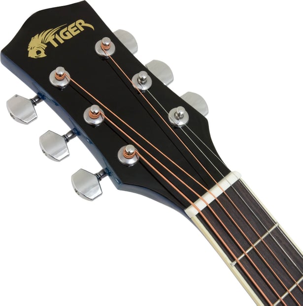 Tiger ACG1 Acoustic Guitar 3/4 Size Blue 3