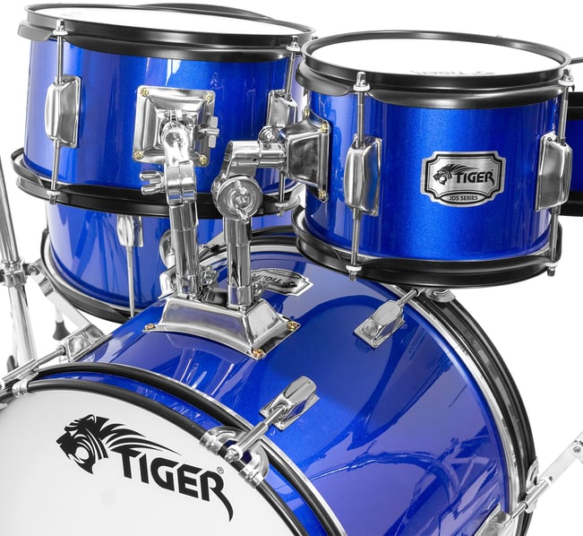 Tiger JDS14 5 Piece Junior Drum Kit Blue
