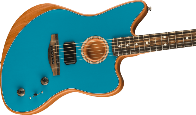 Fender Acoustasonic Jazzmaster Ocean Turquoise 4