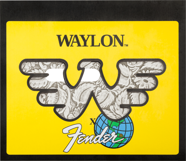 Fender Waylon Jennings Leather Pickguard, White