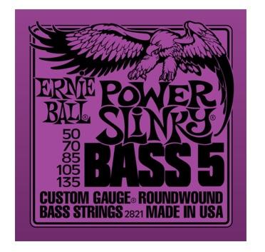 Ernie Ball 2821 Power Slinky Bass, 5-String, 50-135