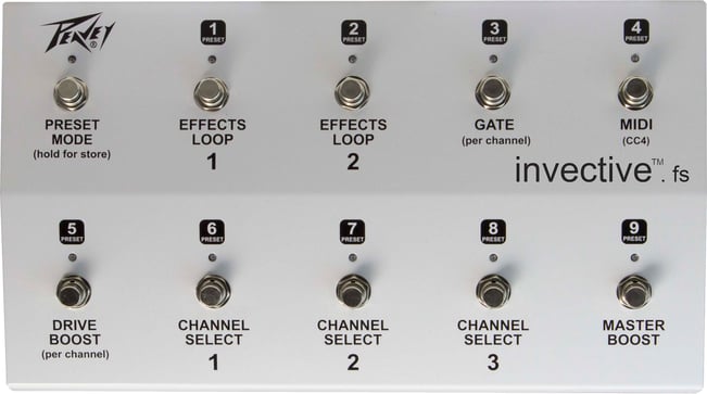 Peavey Invective 120 Footswitch Top