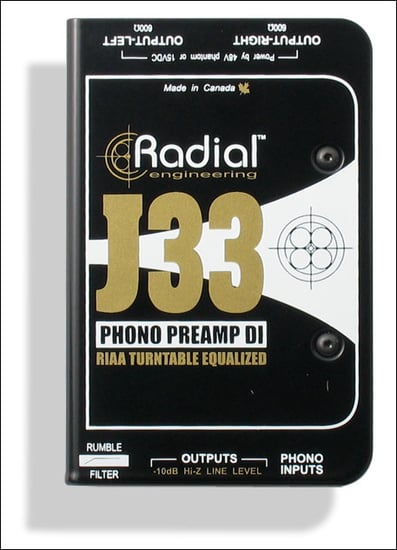 Radial J33 Turntable Direct Box