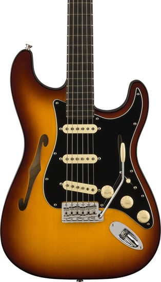Fender Limited Edition Suona Stratocaster Thinline, Ebony Fingerboard, Violin Burst