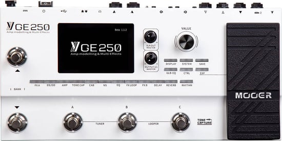 Mooer GE250 Amp Modelling Multi-Effects Pedal, Nearly New