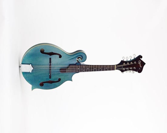 Ozark 2355 F Model Mandolin, Blue