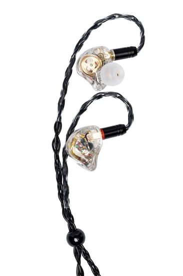 Stagg SPM-PRO 3-Driver Sound Isolating Earphones, Clear