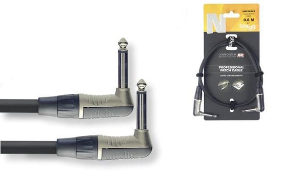 Stagg NPC 060LR Right Angled Jack, Jack Cable 0.6m