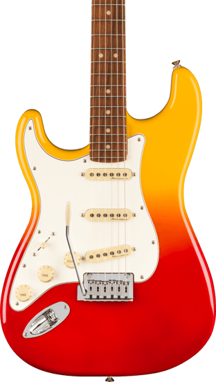 Fender Player Plus Stratocaster, Maple Neck, Tequila Sunrise, Left Handed, Ex-Display