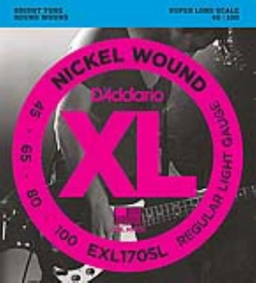 D'Addario EXL170SL Nickel Wound Bass, Light, 45-100, Super Long Scale