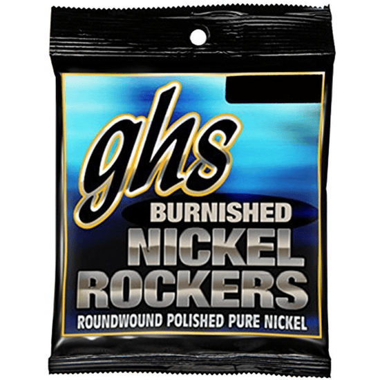 GHS BNR-M Burnished Nickel Rockers, Medium, 11-50