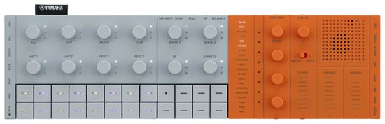 Yamaha SEQTRAK 16-Track Sequencer & Synthesizer, Orange, Nearly New
