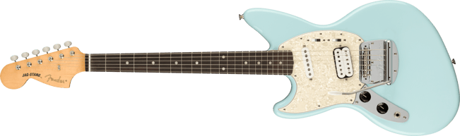 Fender Kurt Cobain Jag-Stang Daphne Blue LH, Front