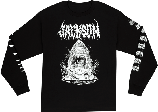 Jackson Sharkrot L/S T-Shirt, Black, M