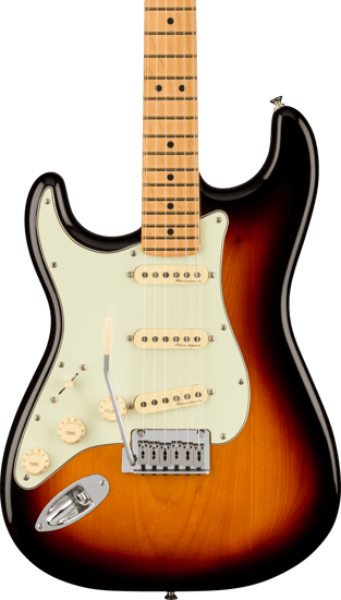 Fender Player Plus Stratocaster, Maple Neck, 3-Colour Sunburst, Left Handed