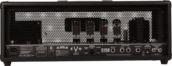 EVH 5150 Iconic Series 80W Head, Black, Rear
