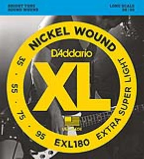 D'Addario EXL180 Nickel Wound Bass, Extra Super Light, 35-95, Long Scale