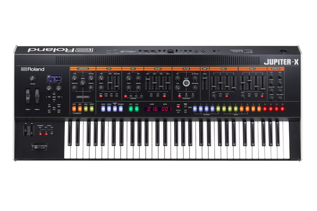 Roland Jupiter X Synthesizer, front view