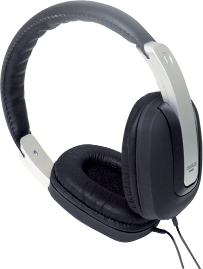 SoundLAB A084BB Digital Stereo Headphones, 3.5mm, White/Black