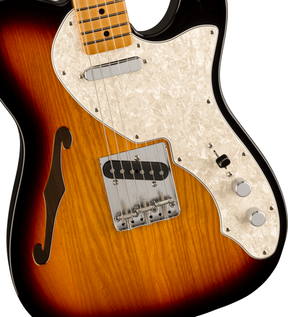 Fender Vintera II Tele Thinline Burst Tilt 2