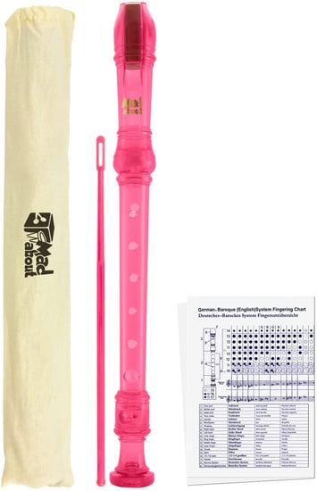 Mad About MA-REC Descant School Recorder, Pink