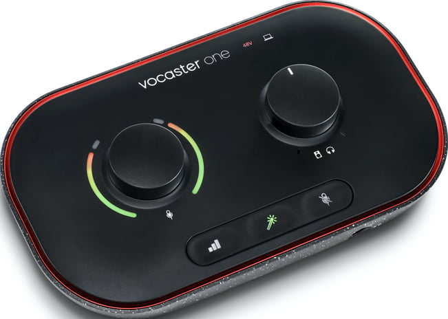 Focusrite Vocaster One Audio Interface Left