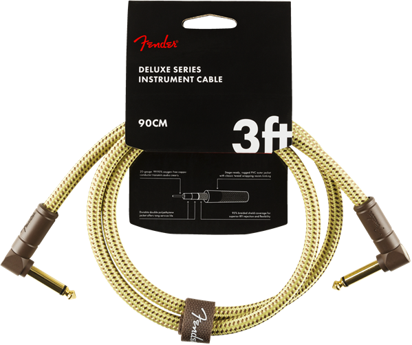 Fender Deluxe Patch Cable 90cm/3ft Tweed